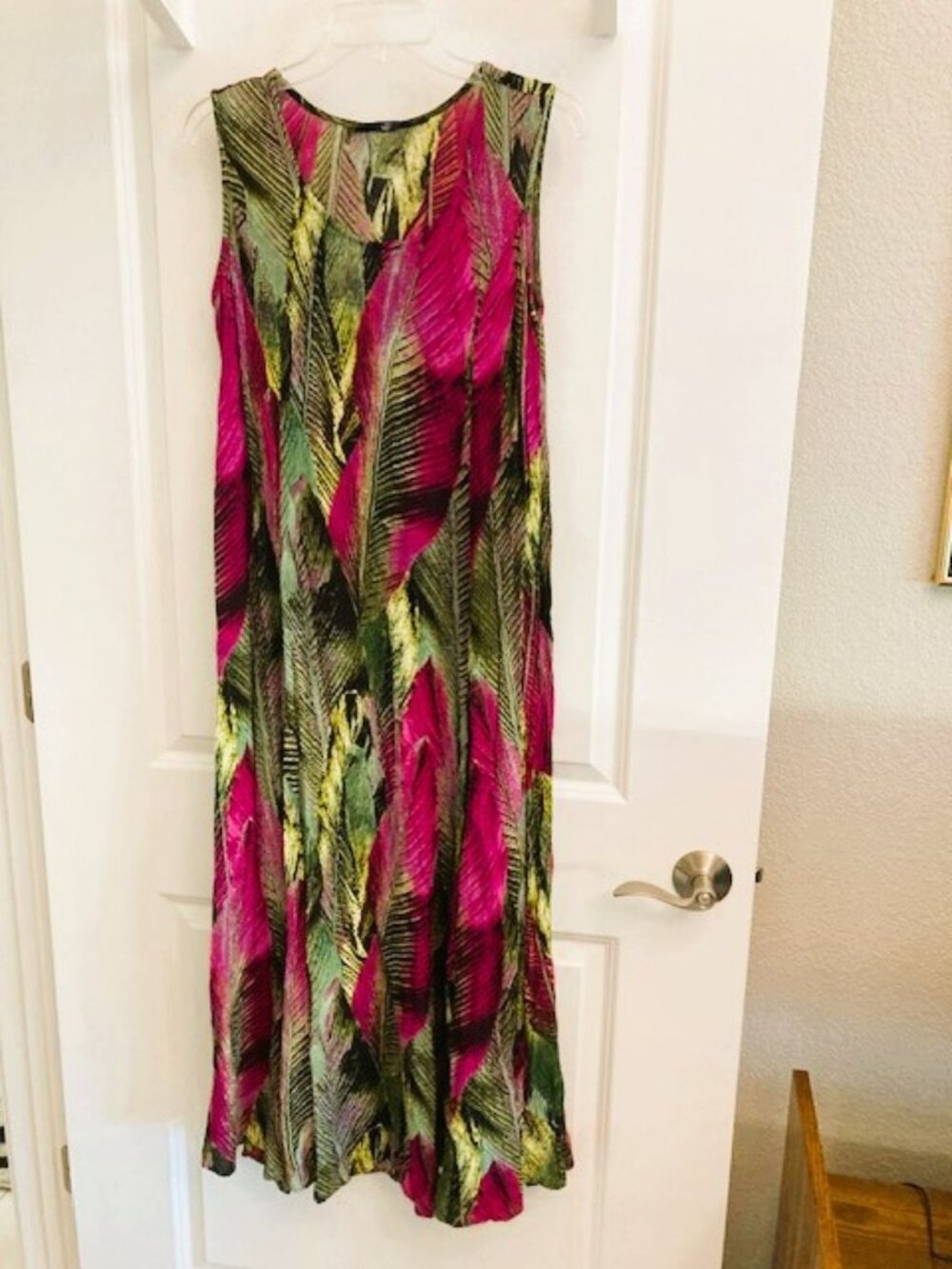 Denim 24/7 Tropical Print Crinkle Gauze Dress Size M - Perfect condition